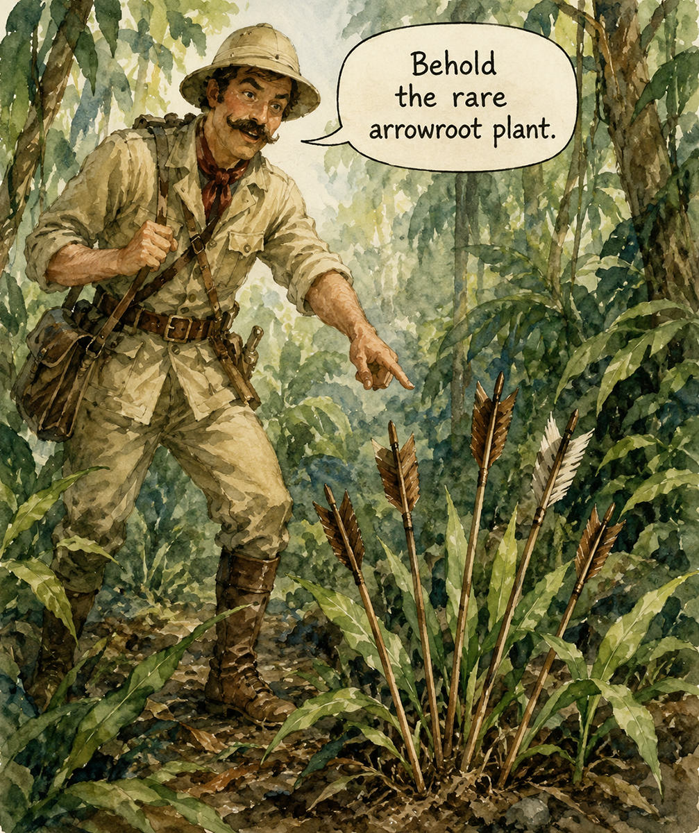 Arrowroot plant
