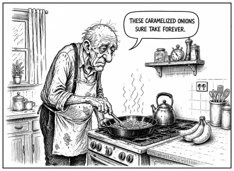 Making caramelized onions