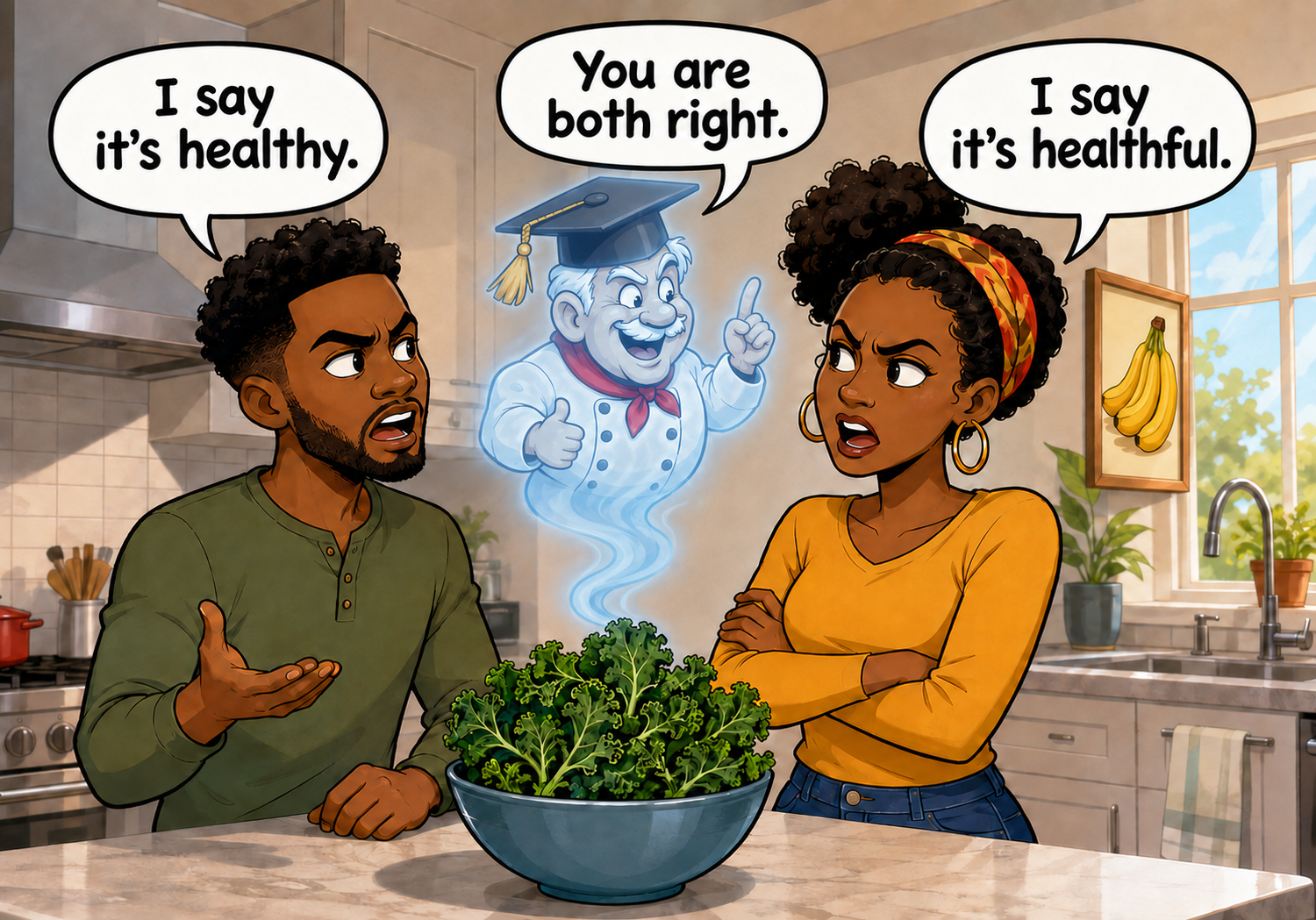 Healthy vs healthful