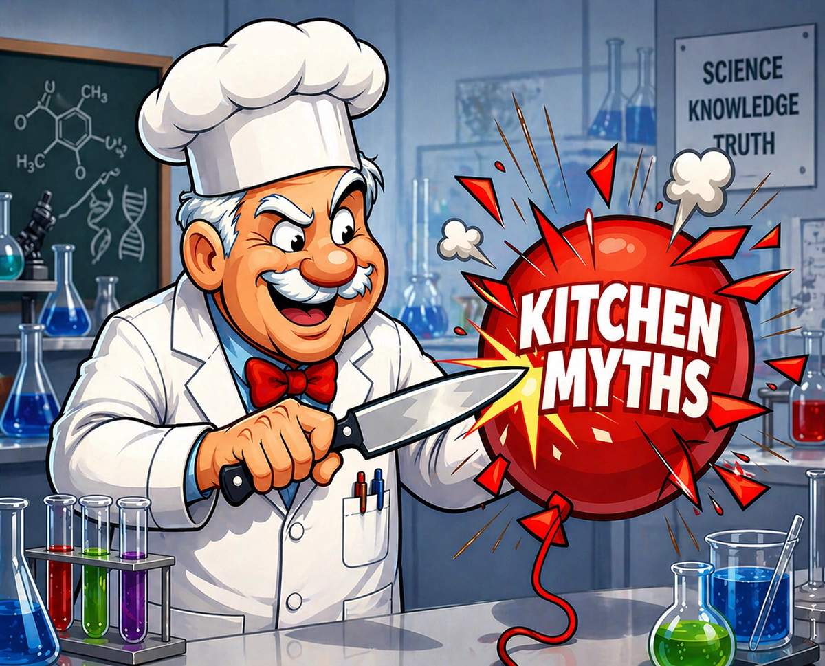 Chef popping myths balloon