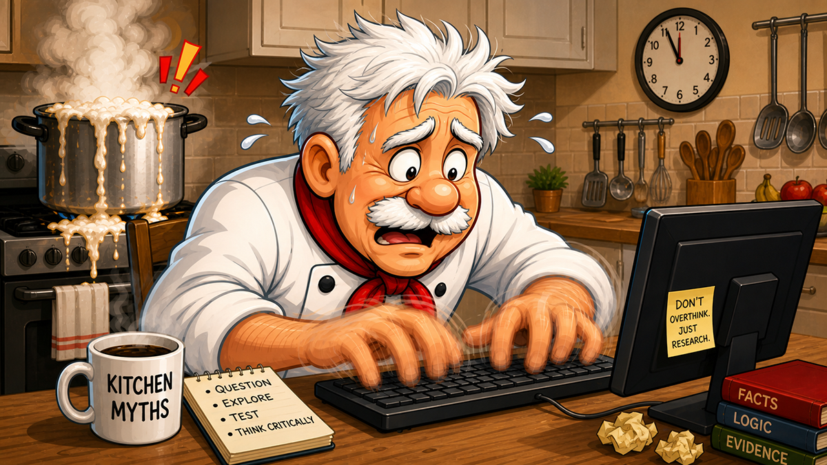 Chef on computer