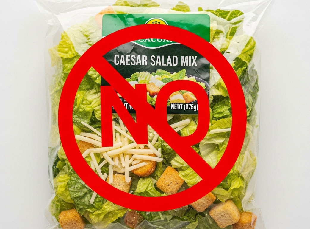 Bag of caesar salad mix and no symbol