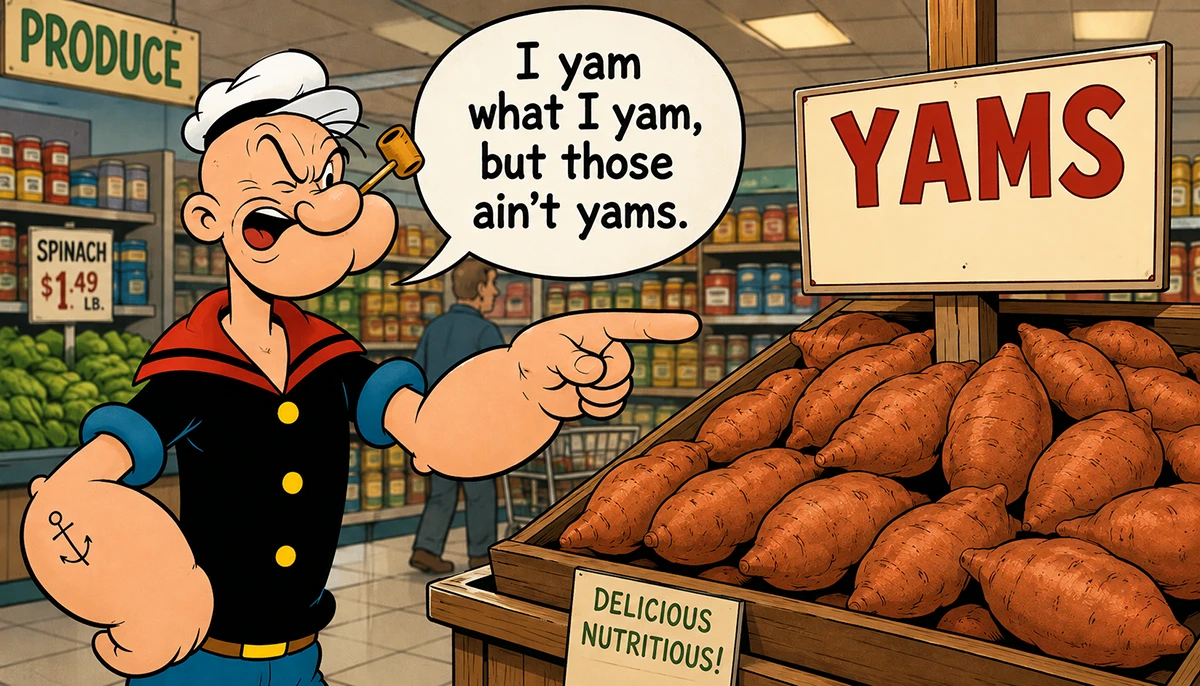 Popeye and yams