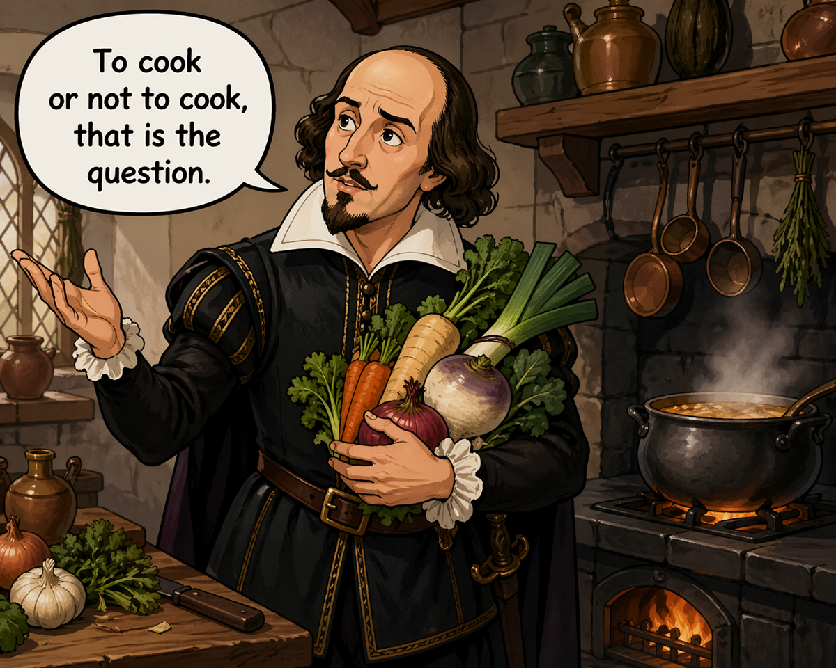 Shakespeare Cooking Vegetables