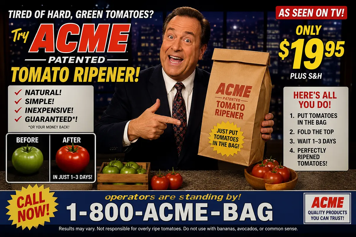 Ad for tomato ripener