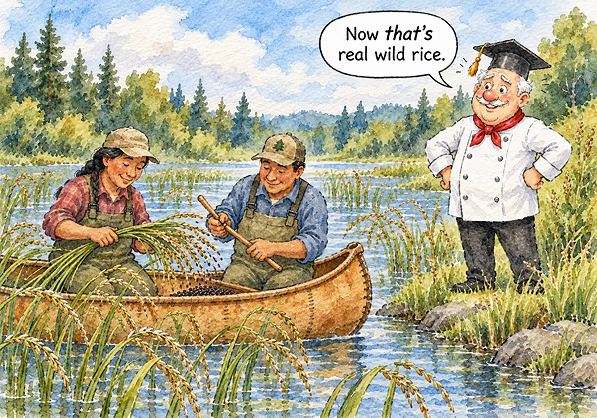 Harvesting wild rice